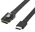 Oculink SFF-8611轉(zhuǎn)Mini SAS SFF-8087 高速服務(wù)器磁盤陣列數(shù)據(jù)線