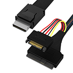 Oculink SFF-8611轉(zhuǎn)SFF-8639+15P SATA 服務(wù)器陣列卡數(shù)據(jù)線